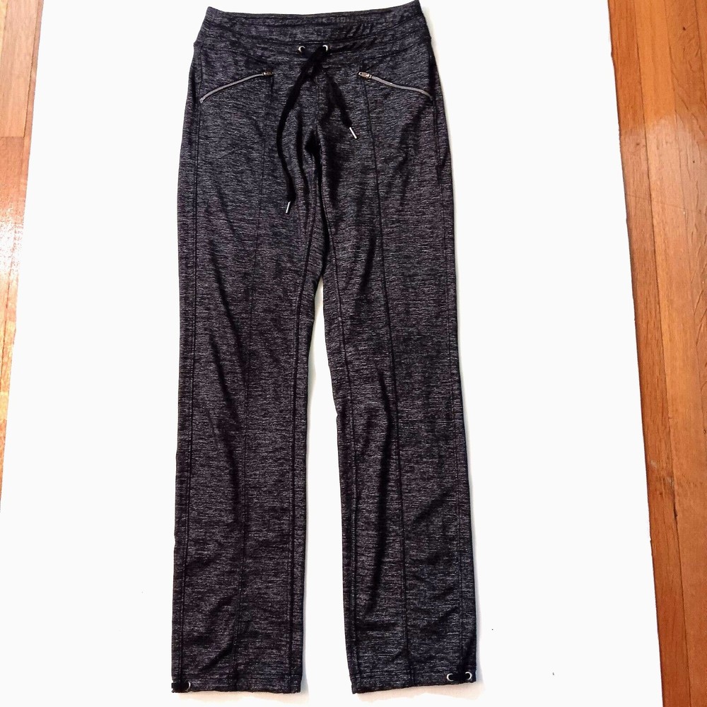 Athleta Leggings Women XS Black Yoga Pants Joggers Front Back Pockets Drawstring